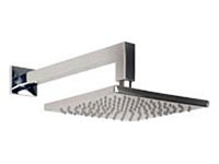 Extra large square shower head with classic shower arm