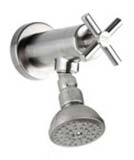 Outdoor foot spray with modern cross handle