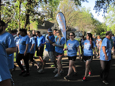 PlumbingSupply.com employees walking for charity