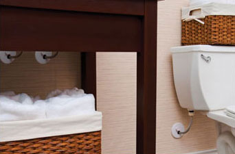 Example of Pull Stop Box used for faucet and toilet supplies