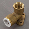 Brass Female Drop Ear Elbow