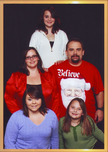 Rick and his family christmas 2009