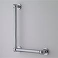 Angled grab bar