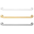 image of straight grab bar, shown in polished stainless steel