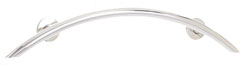 Seachrome Crescent grab bar in uncoated satin stainless steel
