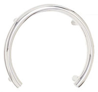 Seachrome Huntington shower valve grab bar in uncoated satin stainless steel