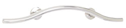 Seachrome Maverick double arch grab bar in uncoated satin stainless steel