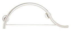 Seachrome Piano grab bar with integral towel bar in uncoated satin stainless steel