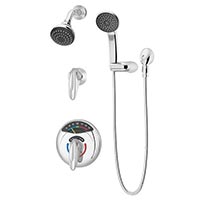 Symmons Visu-Temp shower with handspray