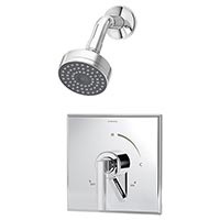 Duro shower with round shower head