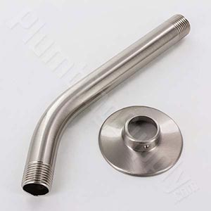 Jaclo 8-inch shower arm with set screw escutcheon