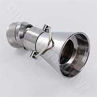 Lever operated shower head