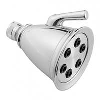 Jaclo designer shower heads in a variety of finishes