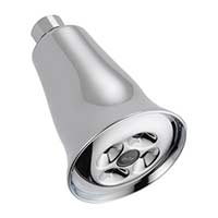 Delta cone-shaped water-saving shower head