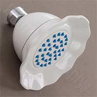 Easy clean flower style shower head