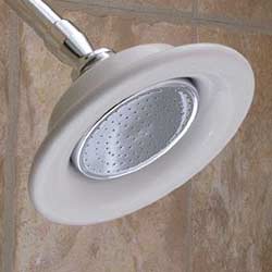 Porcelain sunflower shower head