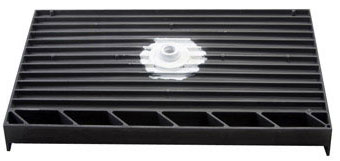 single curb shower pan bottom view