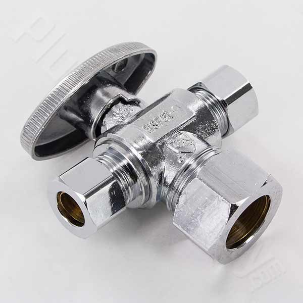 Quarter Turn Three Way Angle Stop 48652AB
