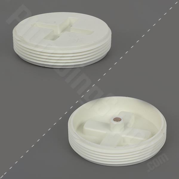 4inch flush ABS cleanout plug