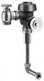 concealed vandal resistant flushometer