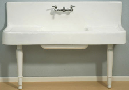 Luxury farmhouse sink with adjustable legs
