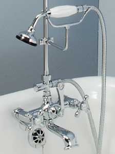 Sign of the Crab hand held shower on riser