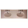 Swanstone Chesapeake double bowl integral vanity sink
