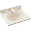 Swanstone Ellipse single bowl integral vanity sink