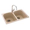Swanstone double bowl super capacity drop-in kitchen sink