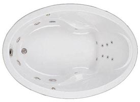 Swirl-Way Elba oval bathtub