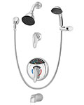 Visu-Temp complete tub, shower, and handshower set