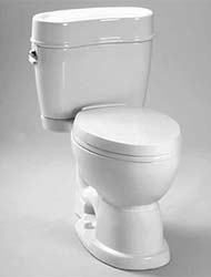 Mercer curved tank toilet