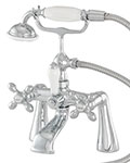 American Bath Factory deck mount elephant spout tub/shower faucet with handshower