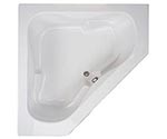 picture of Swirl-Way Ambria jetted tub, shown in white