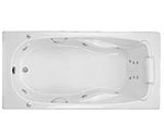 picture of Swirl-Way Baywood jetted tub, shown in white