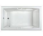 picture of Swirl-Way Brentwood jetted tub, shown in white