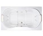 picture of Swirl-Way Brighton jetted tub, shown in white