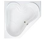 picture of the Swirl-Way Bristol jetted tub, shown in white