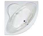 image of a Swirl-Way Covington jetted tub, shown in white
