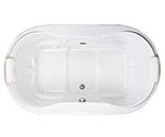 picture of a Swirl-Way Heathrow jetted tub, shown in white