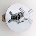 Jaclo contemporary cross handle shower valve