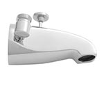Jaclo deluxe brass diverter tub spout with side outlet