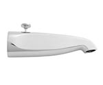 Jaclo deluxe brass extra long diverter tub spout