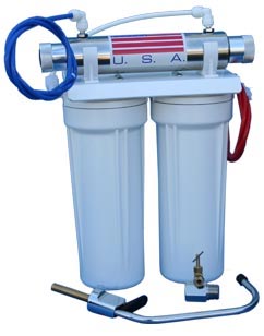 Under sink water filtration system