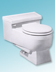 Lunar one-piece toilet