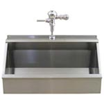 Stainless steel trough urinal by Griffin