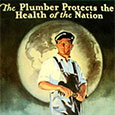 The plumber protects the health of the nation