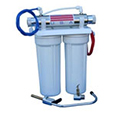 Undercounter UV water purification system with faucet