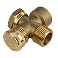 brass cross adapter for water heaters