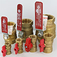 Hot water heater gas valves